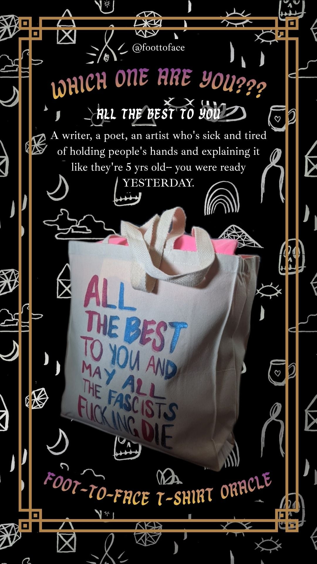 All the Best to You Tote - Large Canvas