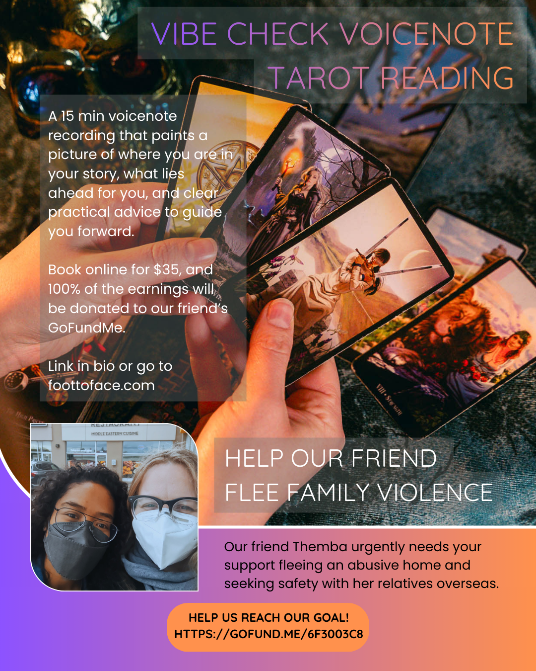 Vibe-Check Voicenote - Tarot Reading - 15 min