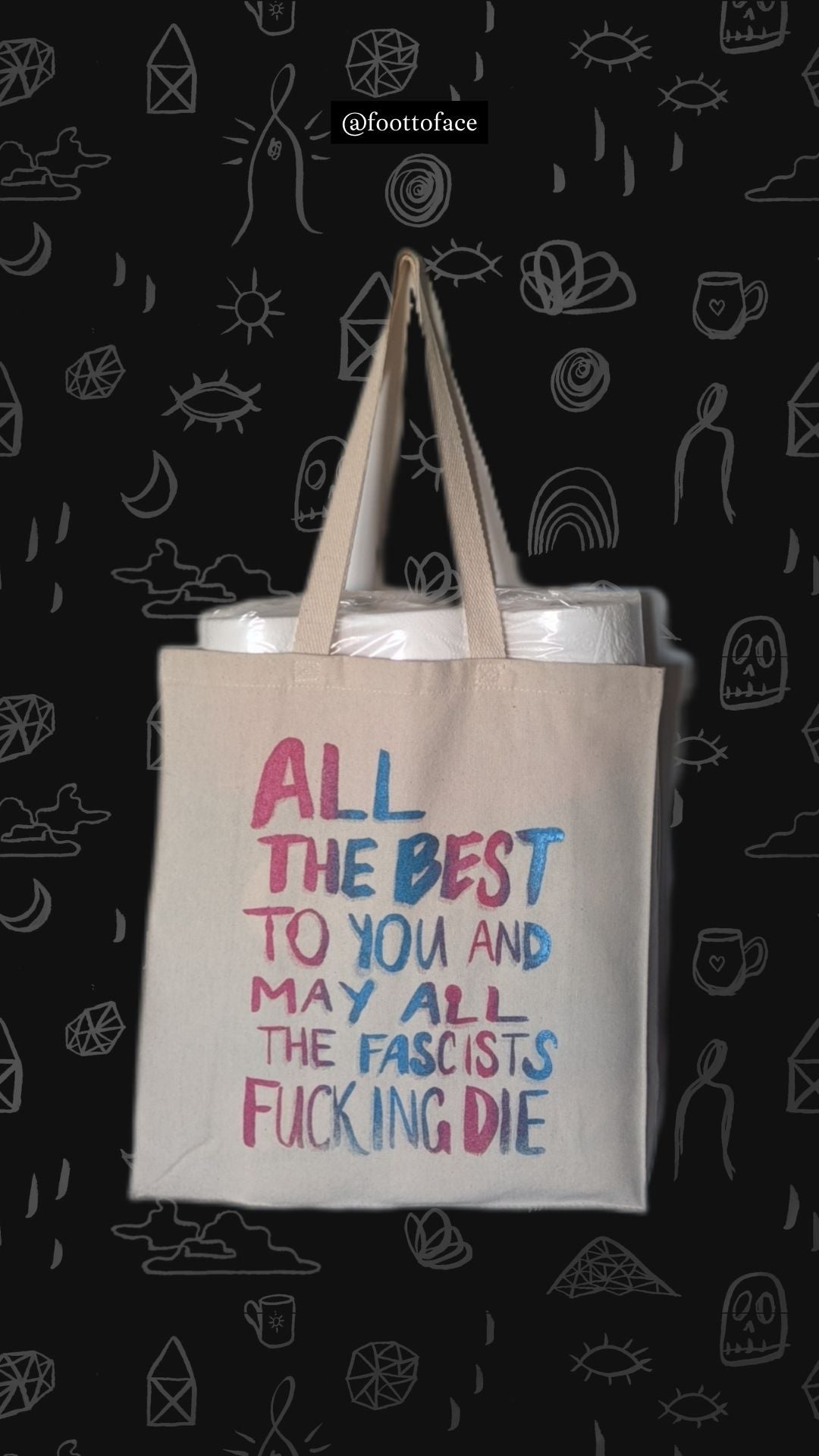 All the Best to You Tote - Large Canvas